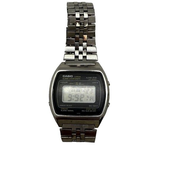 Casio Lithium Alarm Chronograph 83QS-27 Quartz Battery Men Watch Japan Stainless - Picture 1 of 7